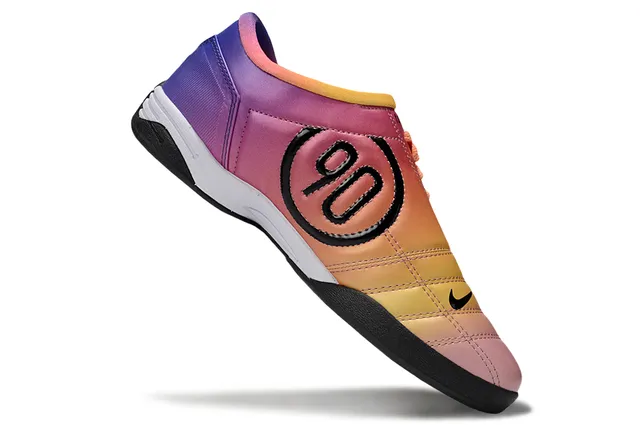 Nike Multicolor Gradient Synthetic Upper Quilted Toe Cap Indoor Soccer Shoes