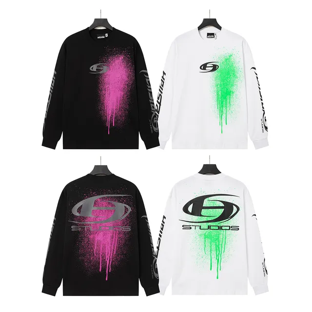 Hellstar Spray Graphic Long-Sleeve T-Shirt
