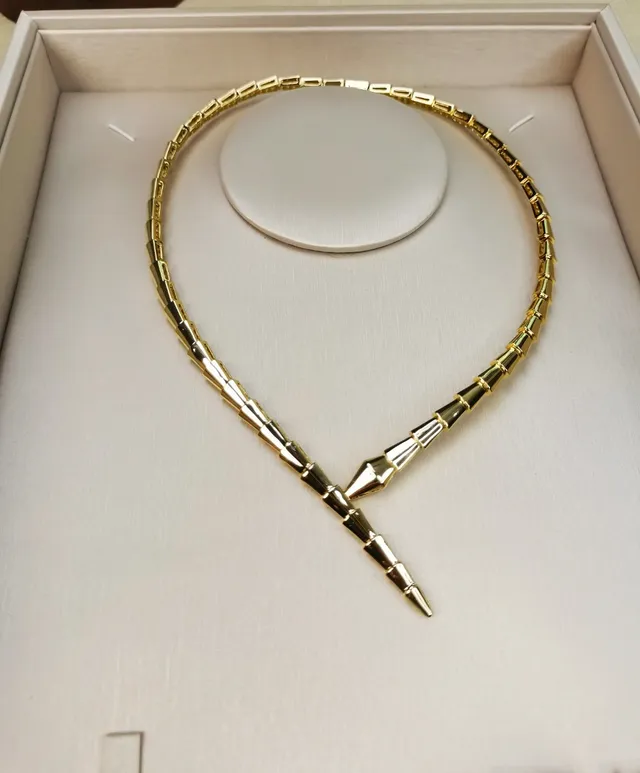 Bvlgari Serpenti Rose Gold Articulated Snake Necklace