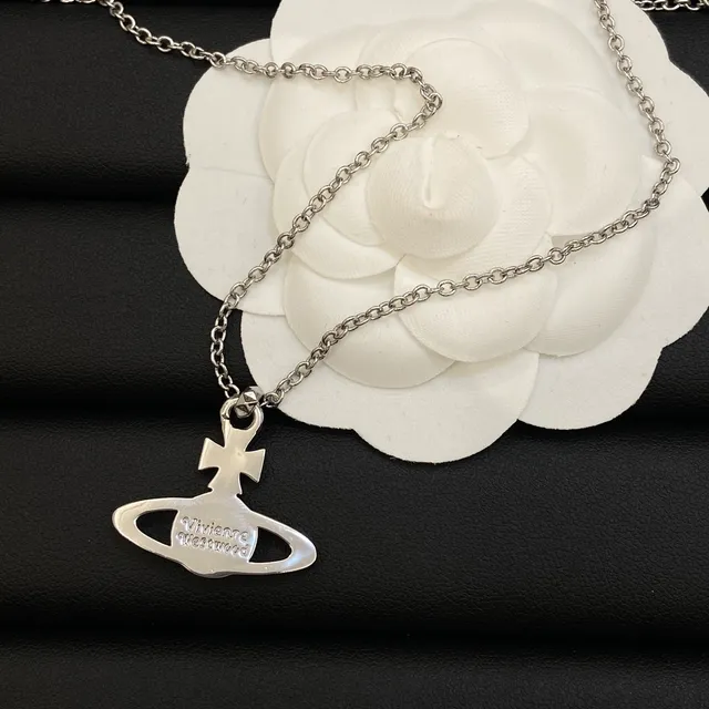 Vivienne Westwood Classic Orb Pavé Crystal Silver-Tone Necklace