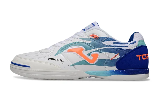 Joma Top-Plex White Blue Synthetic Upper Sneakers