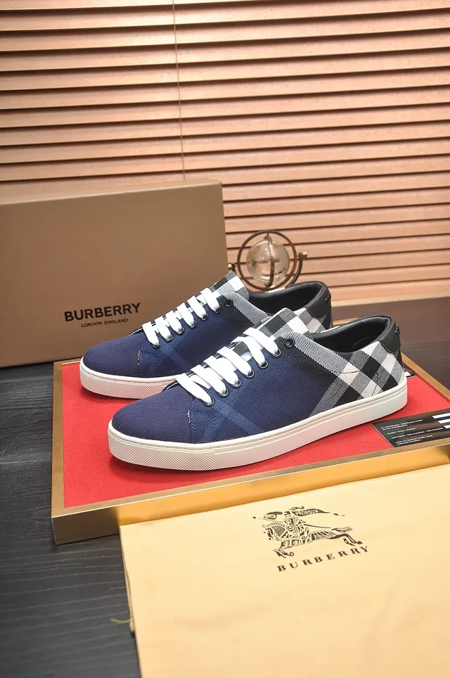 Burberry House Check Canvas Low-Top Lifestyle Sneakers