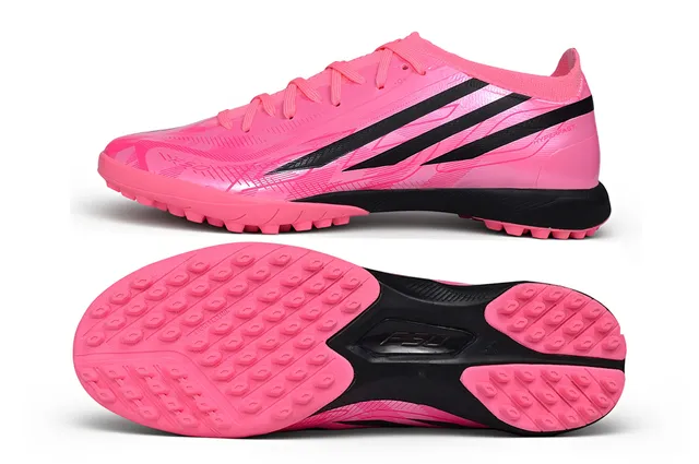 Adidas Hyperfast Pink and Black Turf Soccer Shoes