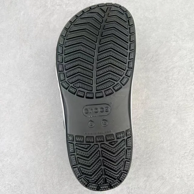 Crocs Echo Clog Black and White Logo Clog