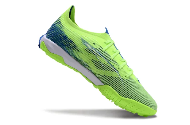 Puma Future Z Green Blue Knit Upper Molded Turf Outsole Sneakers