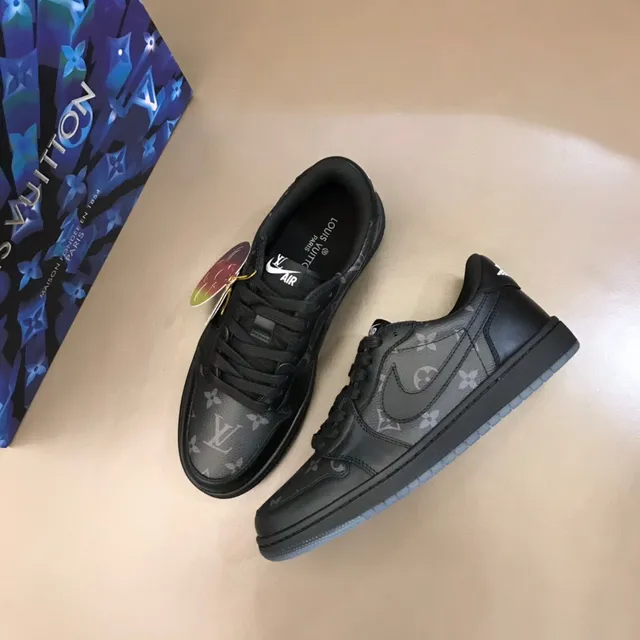 Nike Dunk Low Monogram Print Black Lifestyle Sneakers