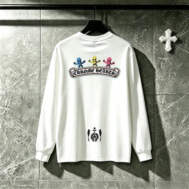 Chrome Hearts Graphic Print Black Long-Sleeve T-Shirt