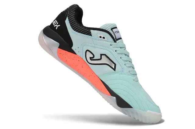 Joma Blue Orange Low-Top Perforated Mesh Upper Sneakers