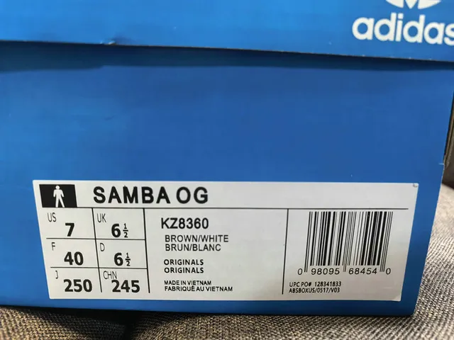 Adidas Samba Brown Beige White Lifestyle Sneakers