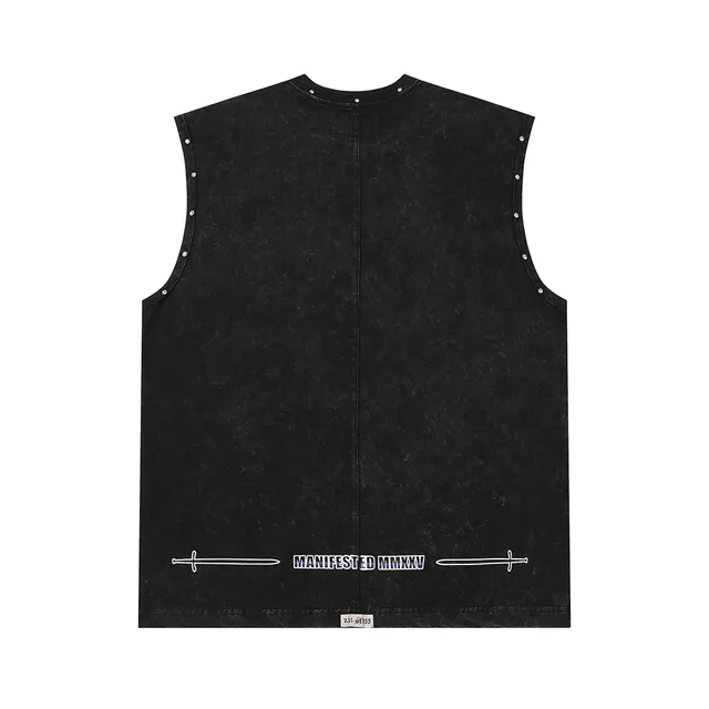 Godspeed Studded Graphic Vest Top