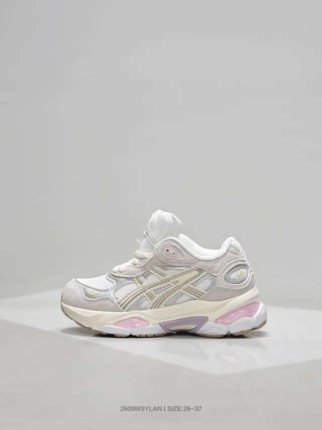 ASICS White Blue Midsole Mesh And Synthetic Overlay Chunky Sneakers
