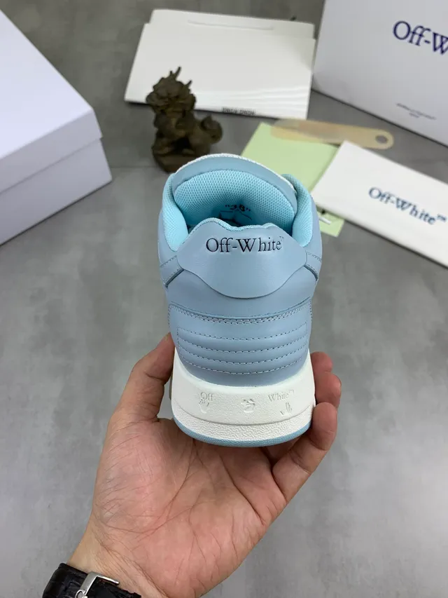 Off-White The Ten Blue Industrial Strap Perforated Toe Cap Lifestyle Sneakers