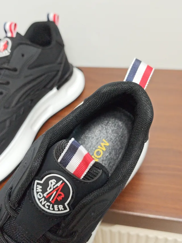 Moncler Black and White Lifestyle Sneakers