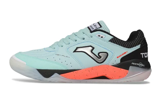 Joma Blue Orange Low-Top Perforated Mesh Upper Sneakers
