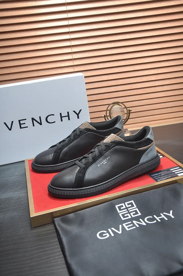 Givenchy City Sport Black Gray Suede Panel Lifestyle Sneakers