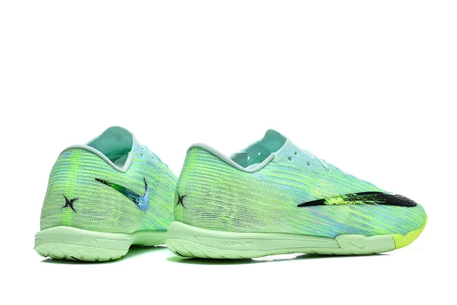 Nike Mercurial Green Blue Knit Upper Gradient Indoor Soccer Shoes