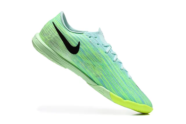 Nike Mercurial Green Blue Knit Upper Gradient Indoor Soccer Shoes
