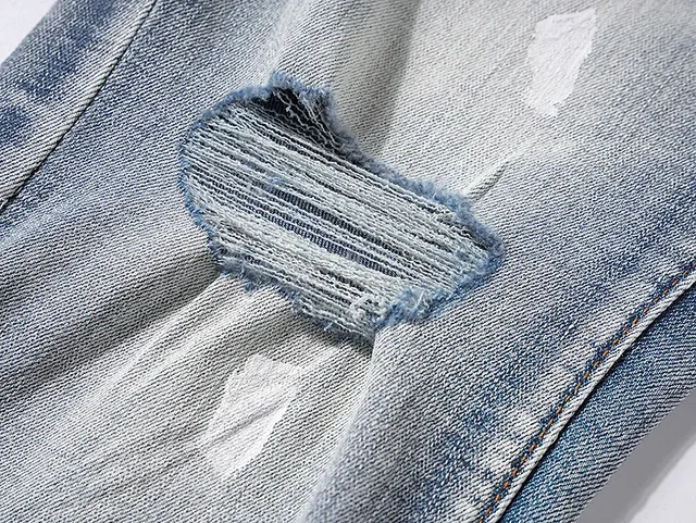 Purple Brand Distressed Light-Wash Paint-Splatter Jeans