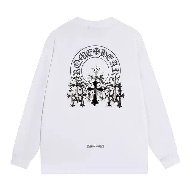 Chrome Hearts Cross Motif Graphic Long-Sleeve T-Shirt