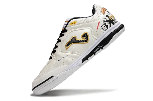 Joma White Multicolor Low-Top Lace-Up Synthetic-Perforated Upper Sneakers