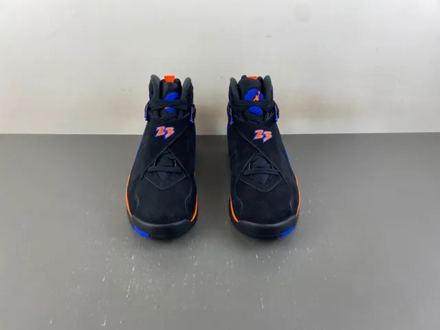 Air Jordan 8 Black Orange Blue Basketball Shoes