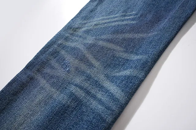 Purple Brand Distressed Slim-Tapered Blue Jeans