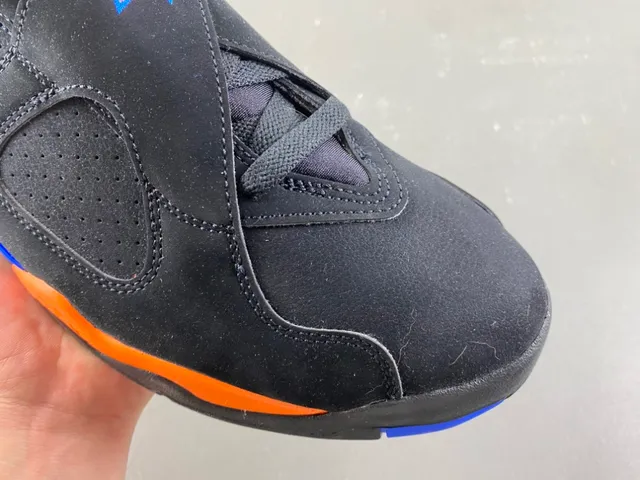 Air Jordan 8 Black Orange Blue Basketball Shoes