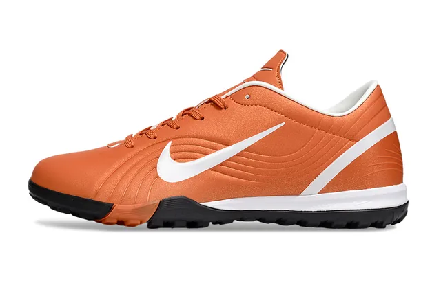 Nike Orange White Low-Cut Synthetic Upper Indoor Soccer Shoes