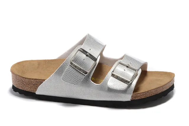 Birkenstock Arizona Metallic Silver Casual Sandals