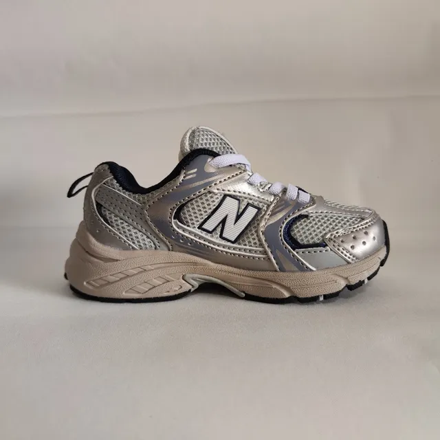 New Balance 9060 Beige Silver Chunky Sneakers