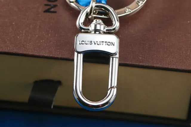 Louis Vuitton LV Initials Silver Blue Metallic Hardware Rubber-Accented Monogram Crossbody Bag