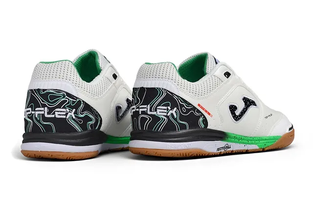 Joma Top-Flex White Green Synthetic-Mesh Upper Sneakers