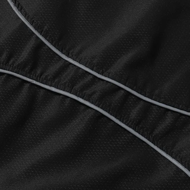 Supreme Black White Quarter-Zip Reflective Piping Windbreaker
