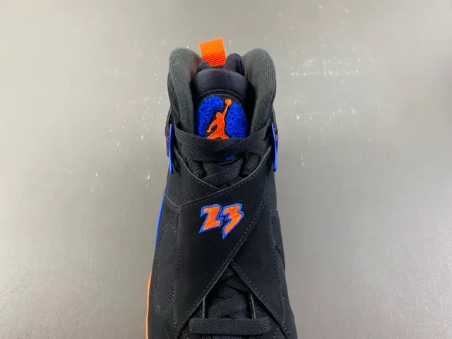 Air Jordan 8 Black Orange Blue Basketball Shoes