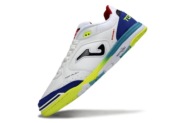 Joma Top-Plex White Blue Synthetic-Mesh Upper Sneakers