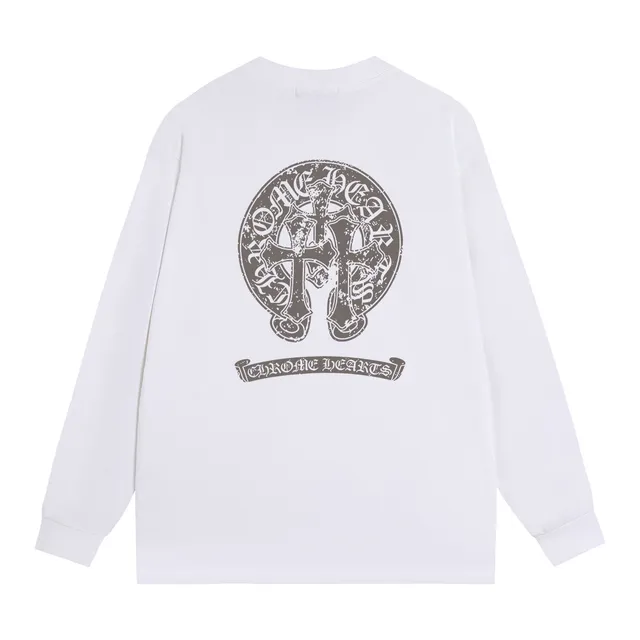 Chrome Hearts Cross Logo Long-Sleeve Black T-Shirt