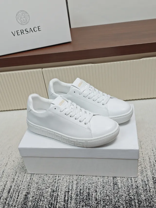 Versace Odissea White Greca Pattern Lifestyle Sneakers