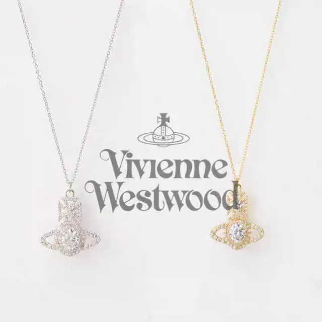 Vivienne Westwood Orb Crystal Pendant Necklace