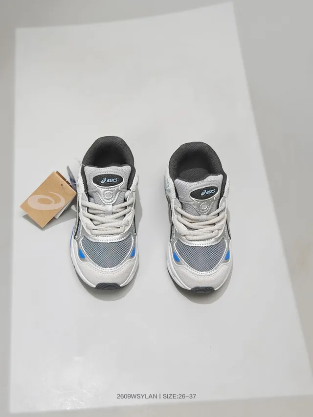ASICS White Blue Midsole Mesh And Synthetic Overlay Chunky Sneakers