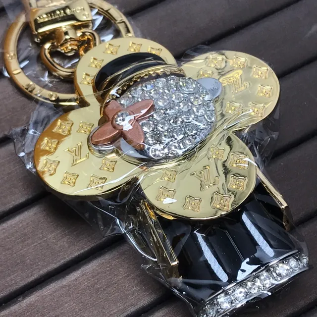 Louis Vuitton Monogram Flower Black Gold Clover-Shaped Crystal-Embellished Tote Bag