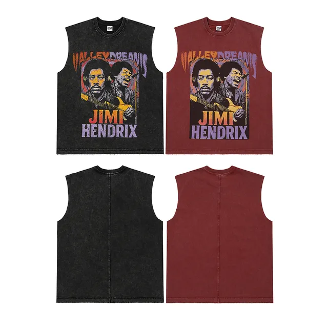 Maroon Graphic-Print Sleeveless Vest Top