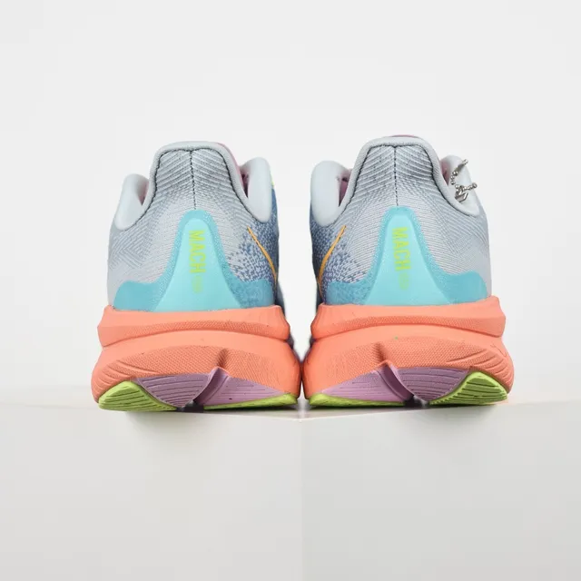 Hoka Blue Pink Engineered Knit Upper Gradient Midsole Running Shoes