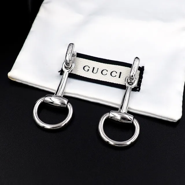 Gucci Horsebit 1955 Silver-Tone Horsebit Earrings
