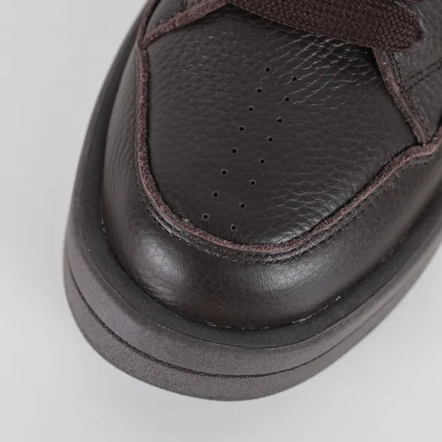 Converse One Star High Dark Brown Leather Lifestyle Sneakers