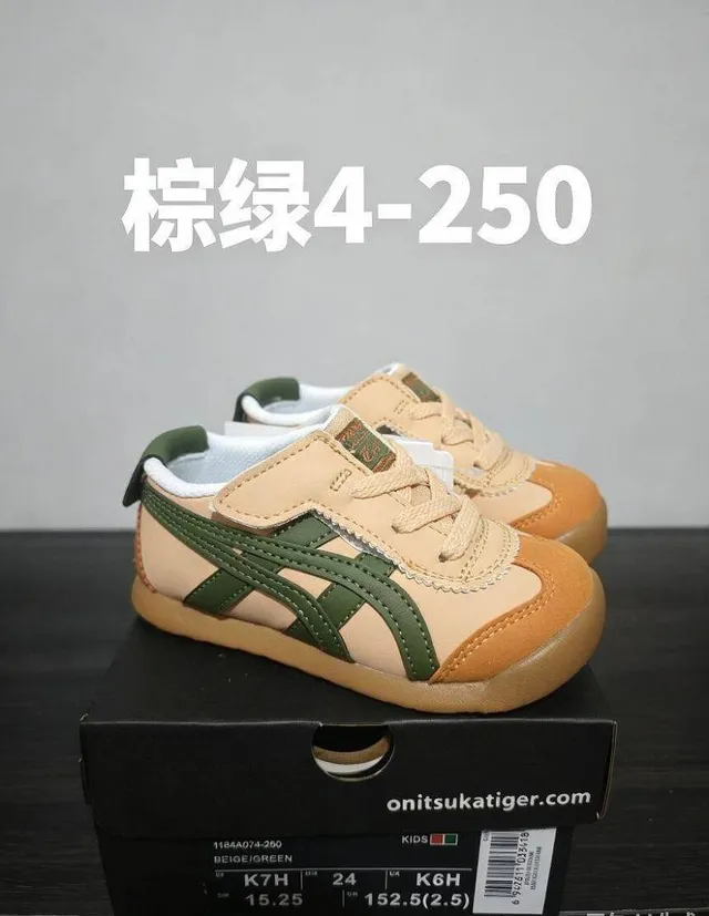 Onitsuka Tiger Pink White Low-Top Velcro Strap Lifestyle Sneakers