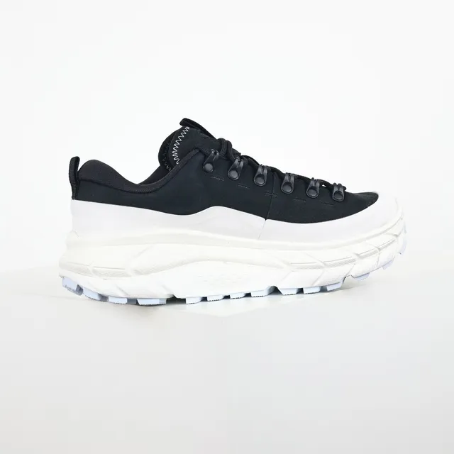 Salomon Black White Chunky Trail-Inspired Sole Suede Upper Running Shoes
