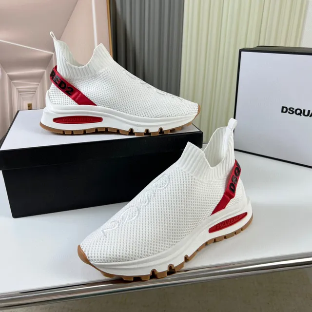 Dsquared2 Speed Trainer White Red Gum Lifestyle Sneakers