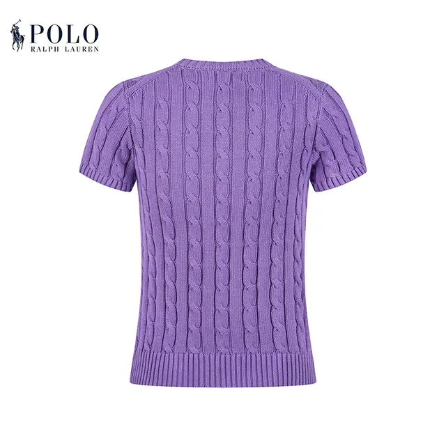 Polo Ralph Lauren Cable Knit Short-Sleeve Sweater