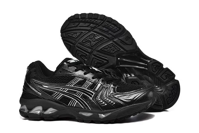 ASICS Gel-Kayano Black Silver Running Shoes