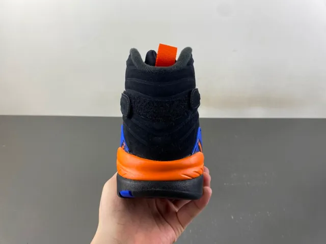 Air Jordan 8 Black Orange Blue Basketball Shoes